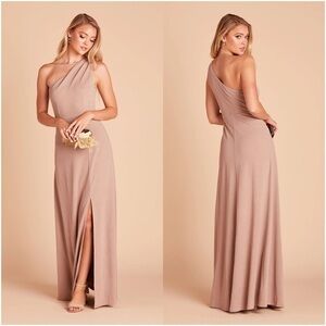 BIRDY GREY Kira Crepe Dress In Taupe